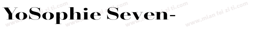 YoSophie Seven字体转换